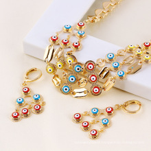 61215-Xuping Imitation Jewelry New Fashioned Evil Eye Jewelry Set